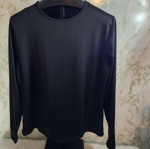 COLLETTE LOVE Fleece Lined Black Long Sleeve Top